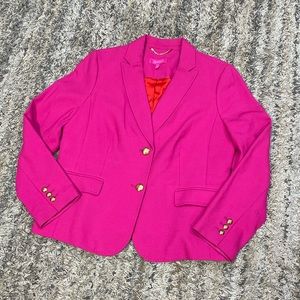 Talbots Pink Blazer with Gold Buttons